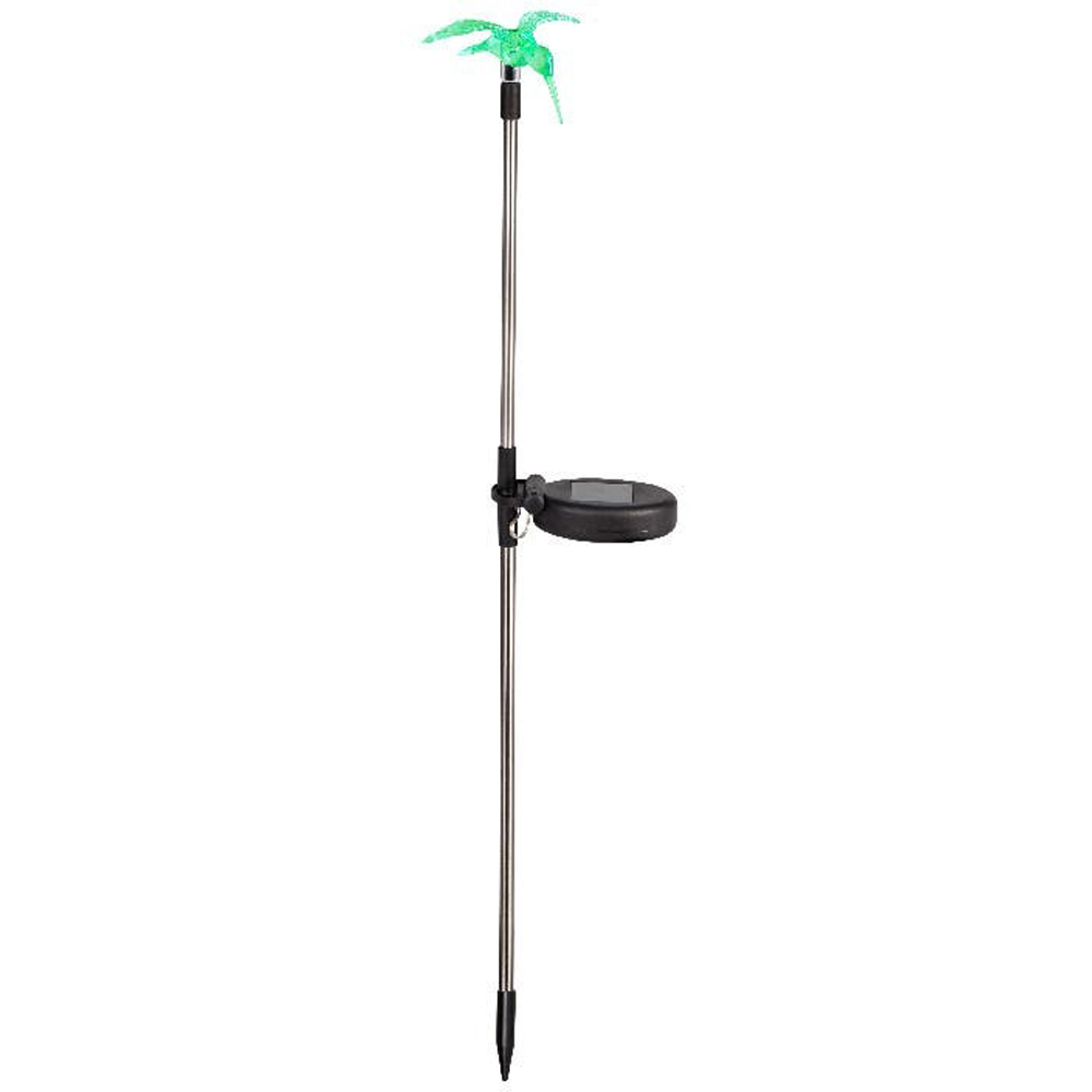 Lampa solara Pasare, IP44, 300 mAh, argintiu