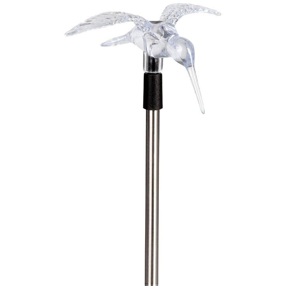 Lampa solara Pasare, IP44, 300 mAh, argintiu