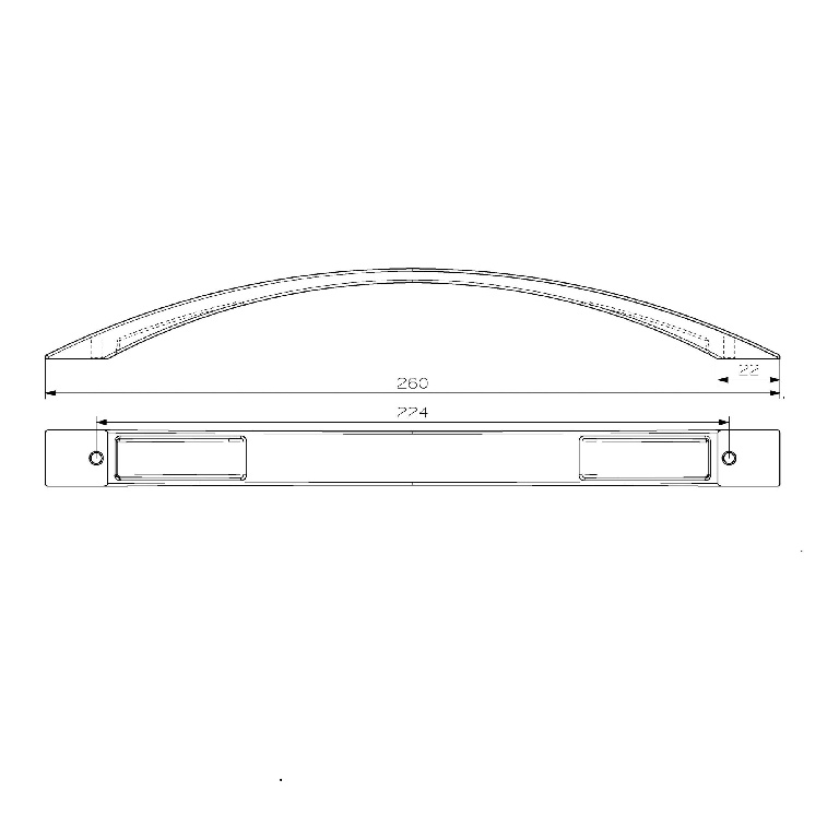 Set manere GOODHOME Sabaku, aluminiu, 26 cm, argintiu, 2 bucati