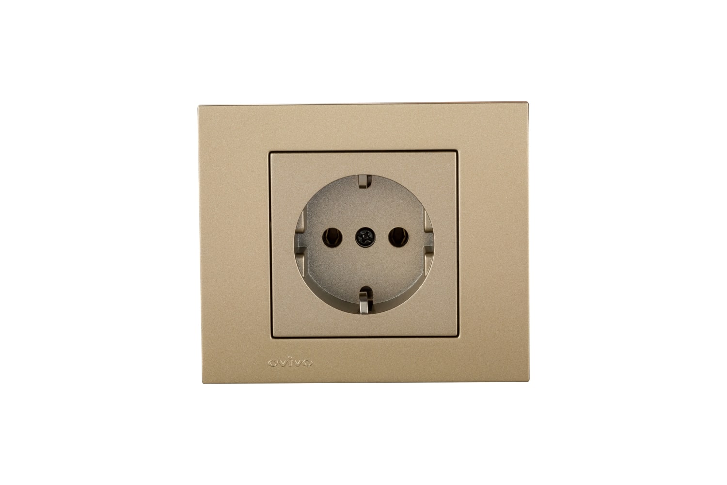 Priza Schuko Ovivo Grano, 16A, ABS, bej