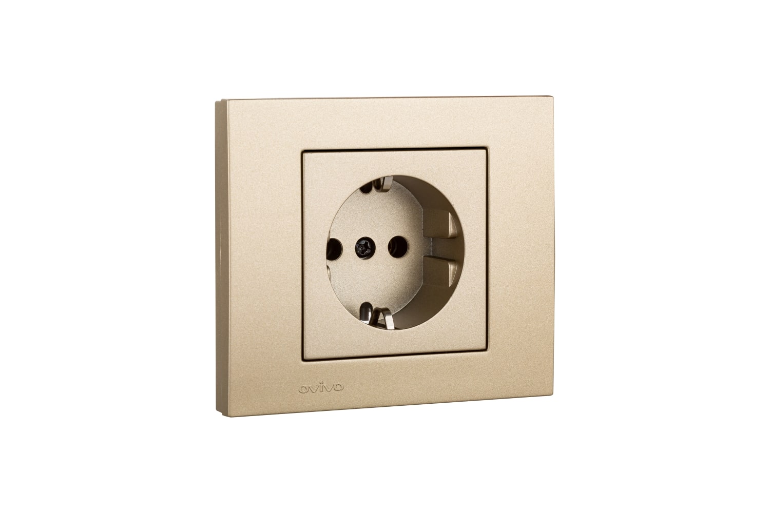 Priza Schuko Ovivo Grano, 16A, ABS, bej
