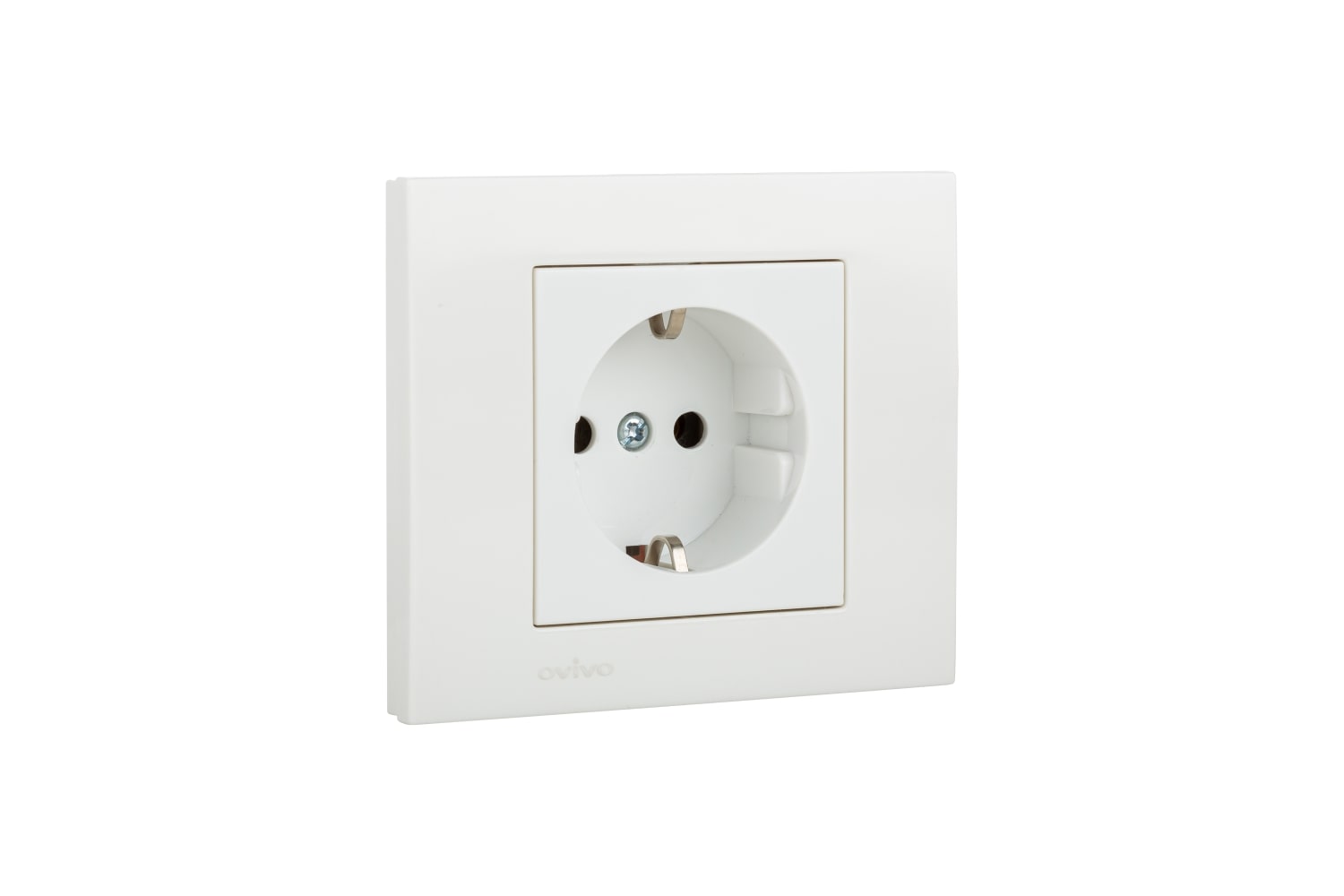 Priza Schuko Ovivo Grano, 16A, ABS, alb