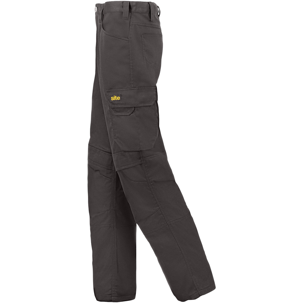 Pantaloni Sember Site, marimea 42, bumbac si poliester, negru