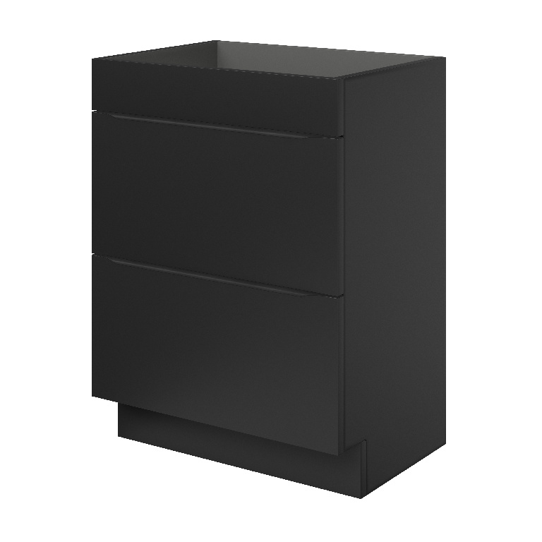 Masca lavoar GoodHome Imandra, 60 x 45 x 82 cm, negru