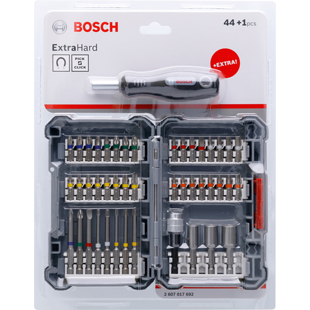 Set surubelnita BOSCH Extra Hard, 45 accesorii