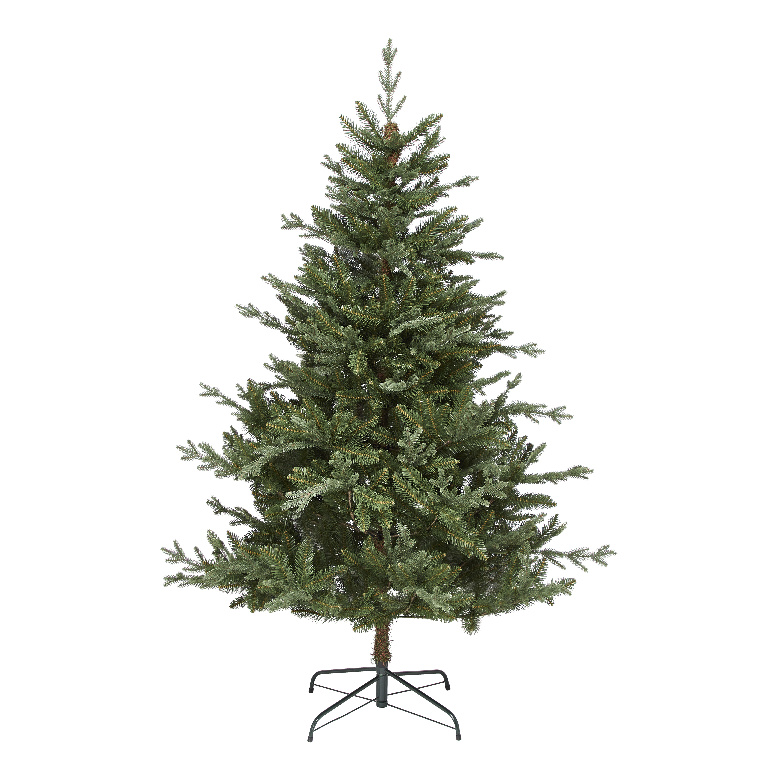 Brad de Craciun artificial Falera, 1.8 m, cu aspect natural, polietilena si PVC, verde