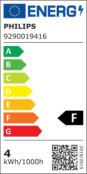 Bec LED decorativ, Filament Philips, 4W, E27, 2500K, auriu