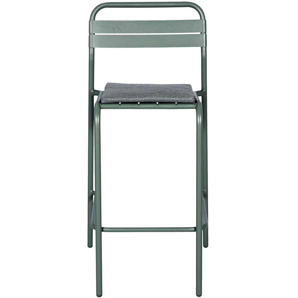 Scaun terasa GOODHOME Lithari, otel, 57 x 53 x 108.5 cm, verde