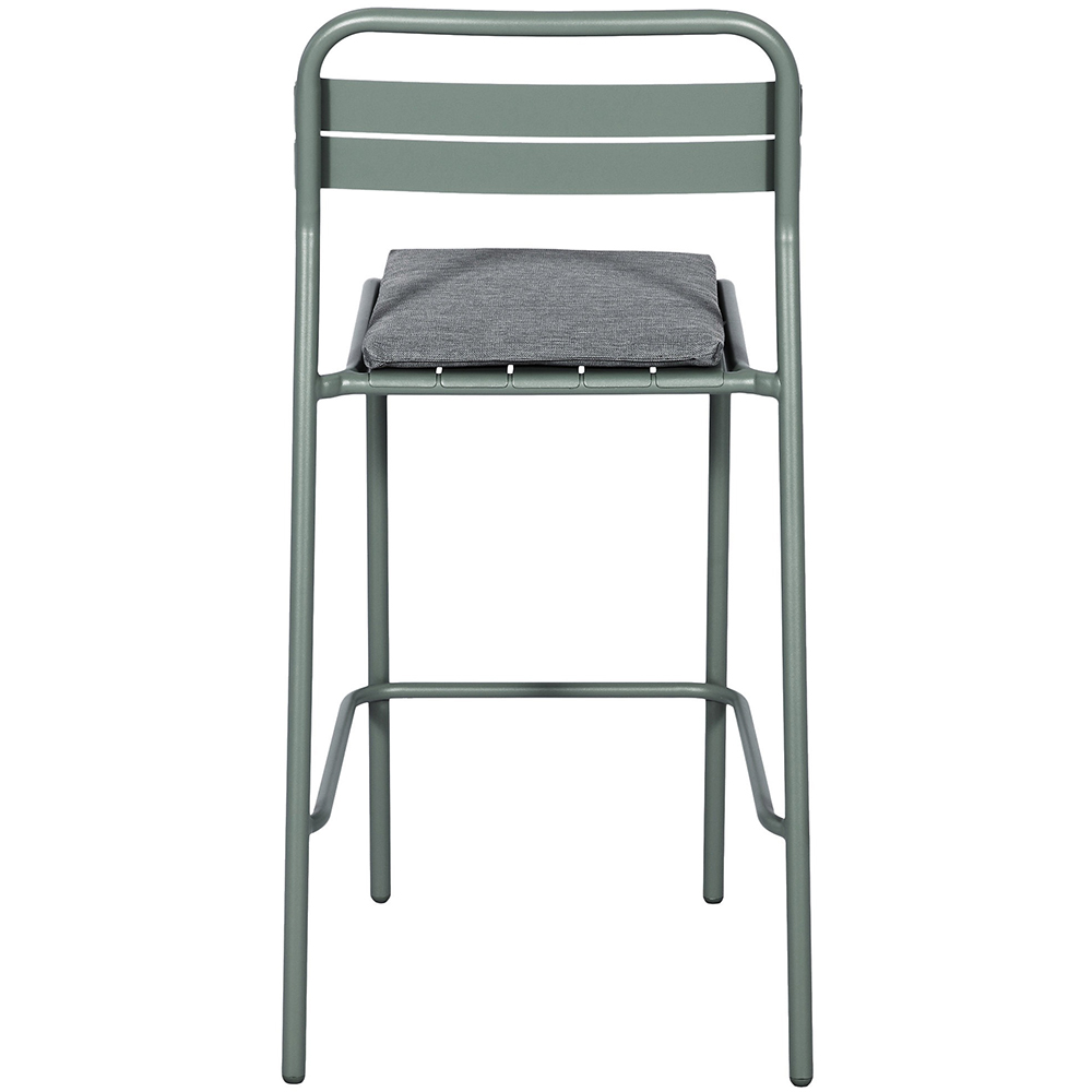 Scaun terasa GOODHOME Lithari, otel, 57 x 53 x 108.5 cm, verde