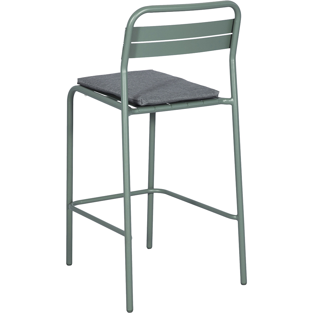 Scaun terasa GOODHOME Lithari, otel, 57 x 53 x 108.5 cm, verde