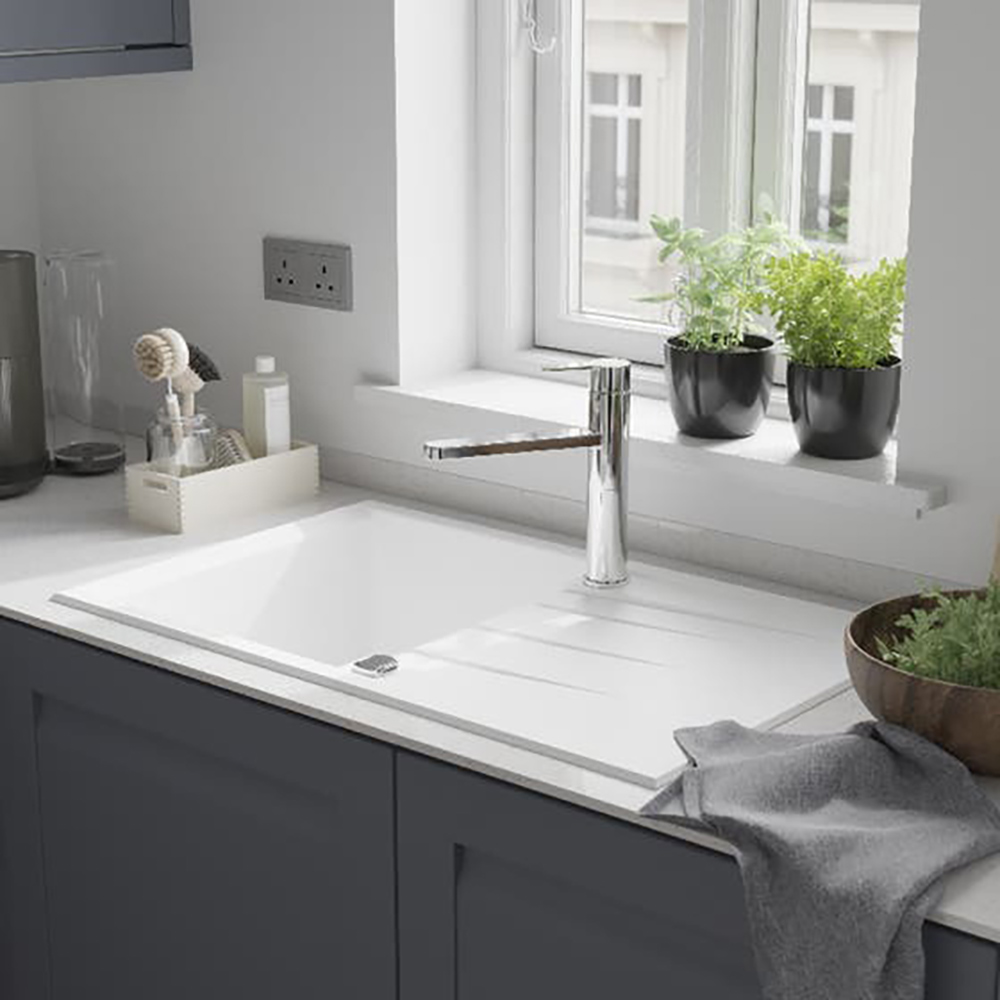 Baterie bucatarie GOODHOME Phoran, alama, crom