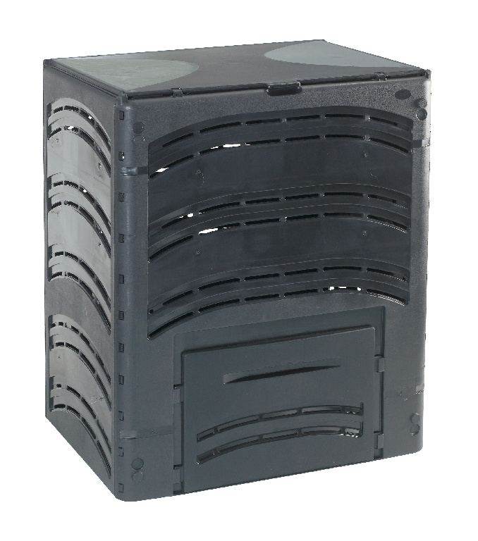 Lada compostor de gradina VERVE, 500 l, 60 x 80 x 100 cm, plastic termoformat, negru