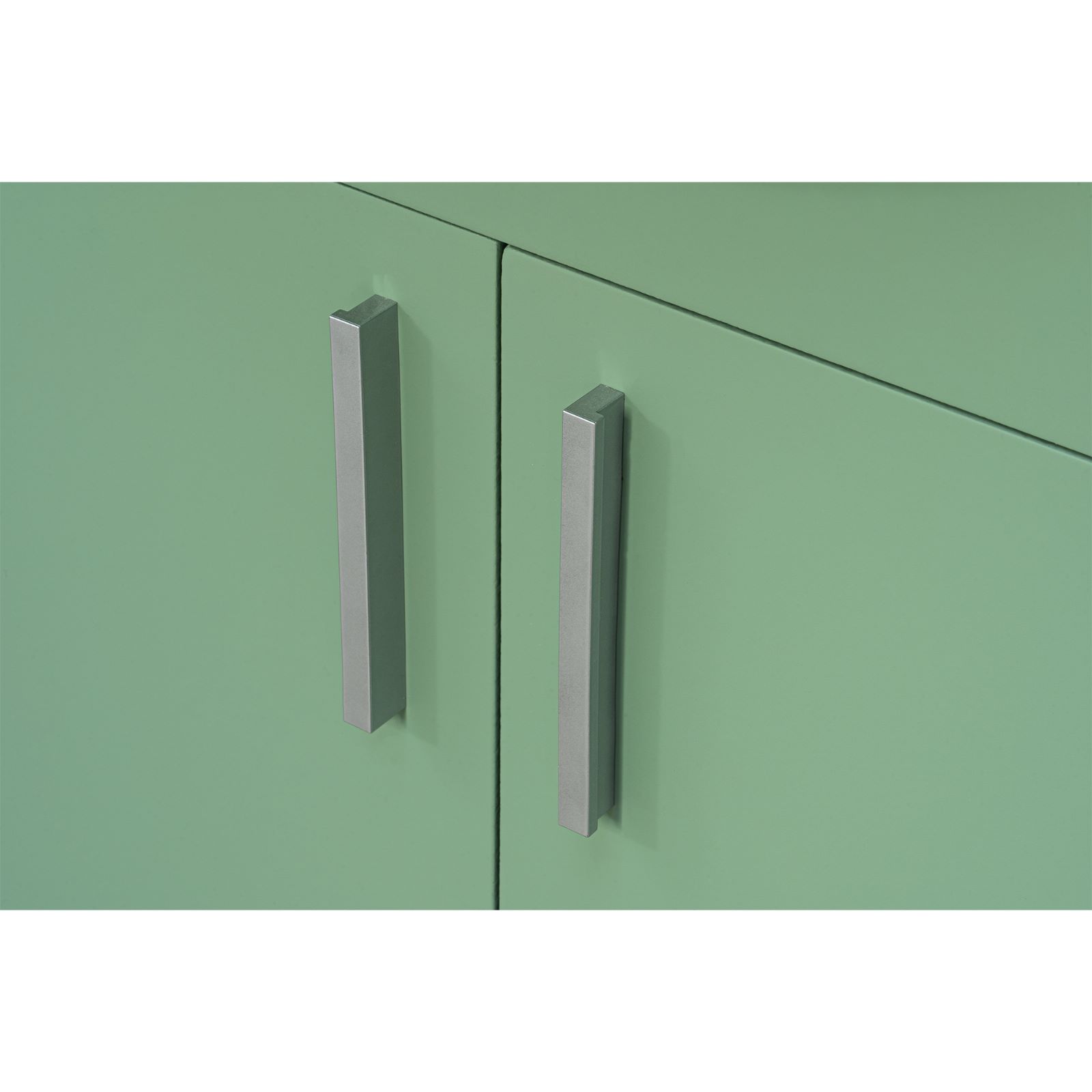 Set mobilier baie SANITOP Bella, cu oglinda, 55 cm, MDF, verde