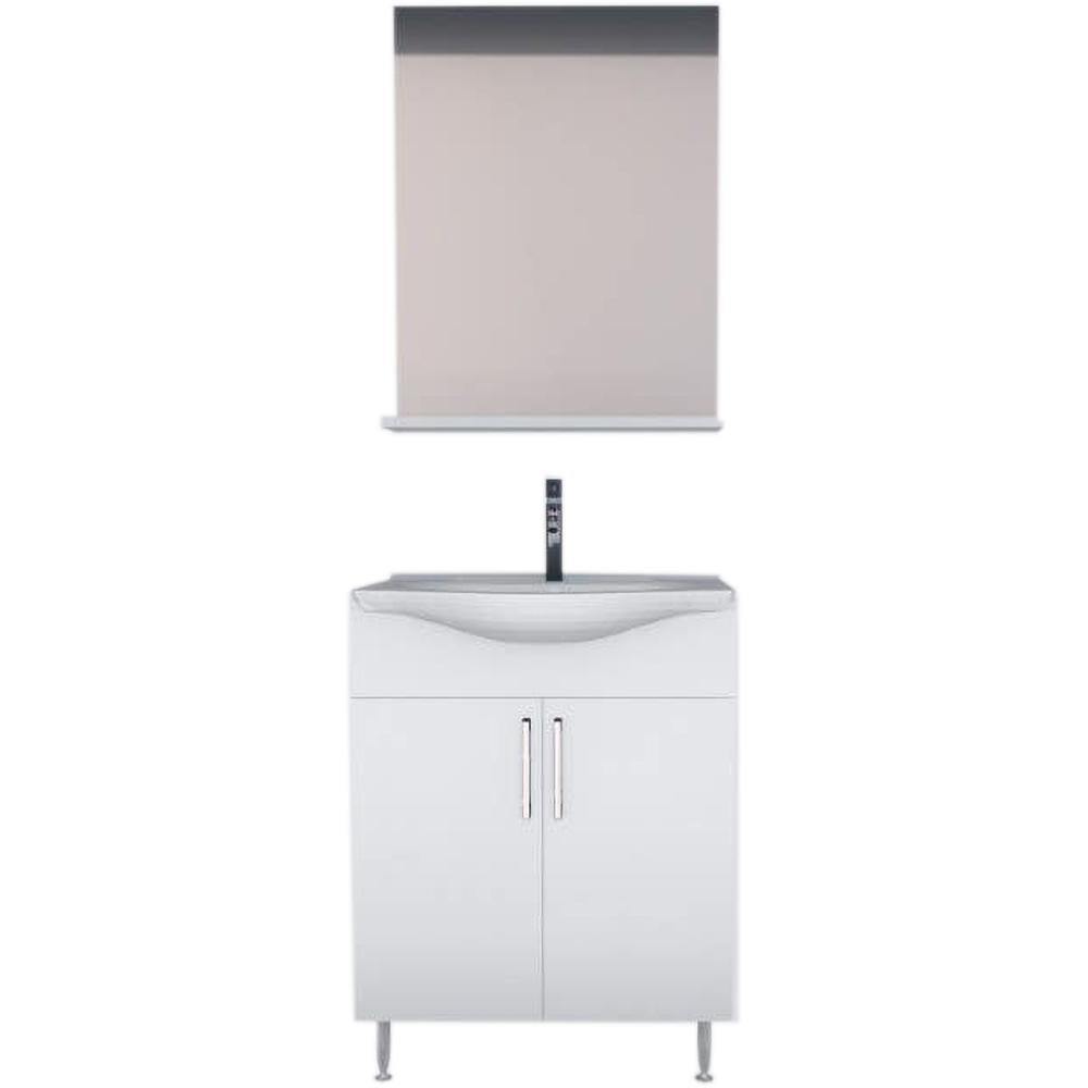 Set mobilier baie SANITOP Bella, 57 x 44.4 x 82 cm, alb