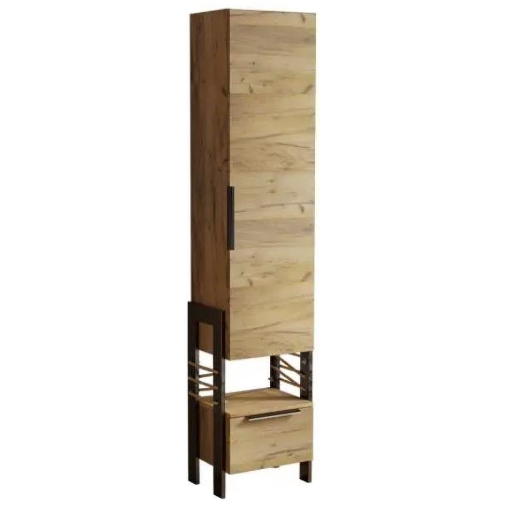 Dulap coloana baie SANITOP Element, 35 x 28 x 170 cm, maro