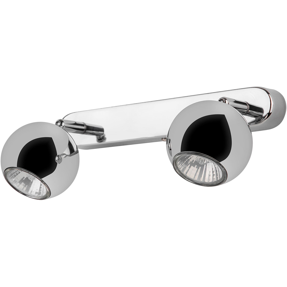 Spot dublu GOODHOME Roccheta, 7W, 500lm, GU10, argintiu