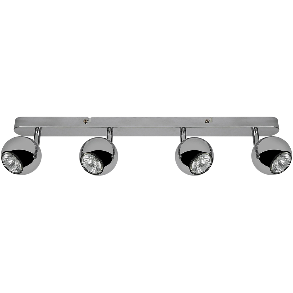 Spot LED Roccheta GOODHOME, 4 becuri GU10, 7W, crom