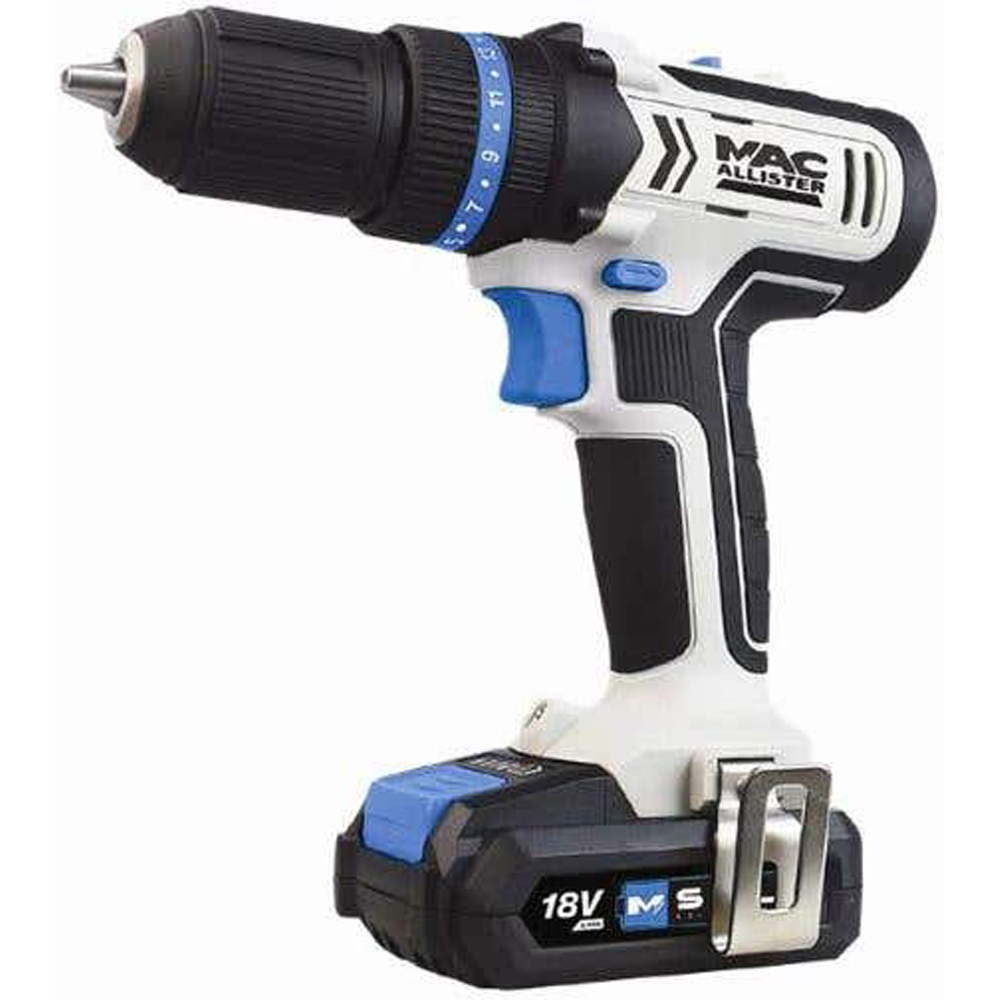 Masina de gaurit si insurubat cu percutie Mac Allister MCD18-Li-2, 18V, 2x2.0Ah, 1500rpm, 158 accesorii