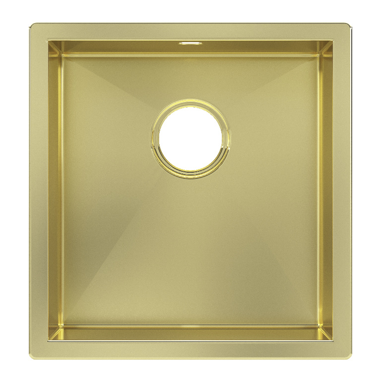 Chiuveta bucatarie GOODHOME Koseret, 1 cuva, inox, auriu