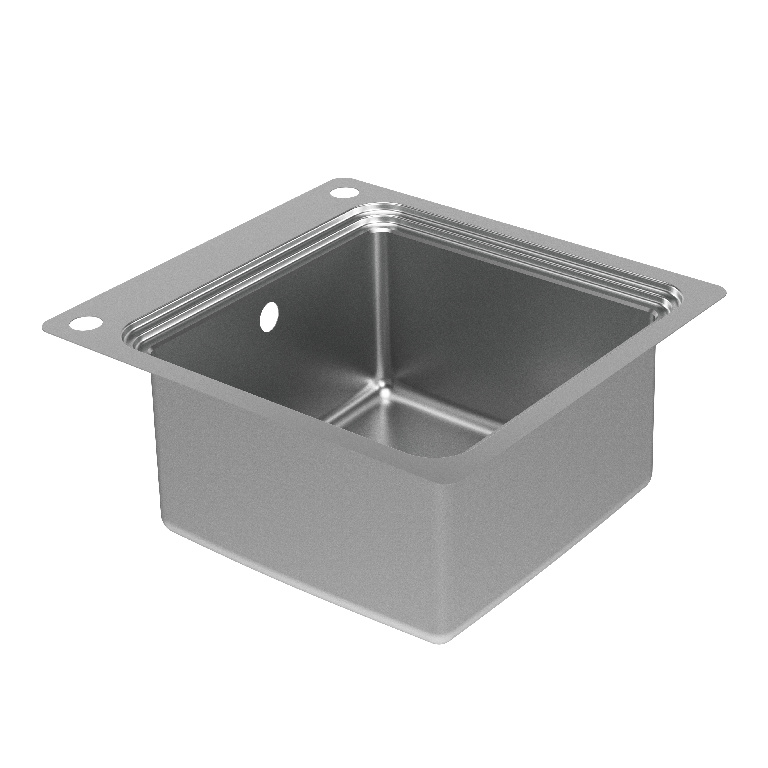 Chiuveta bucatarie GoodHome Romesco, 1 cuva, inox, accesorii, argintiu