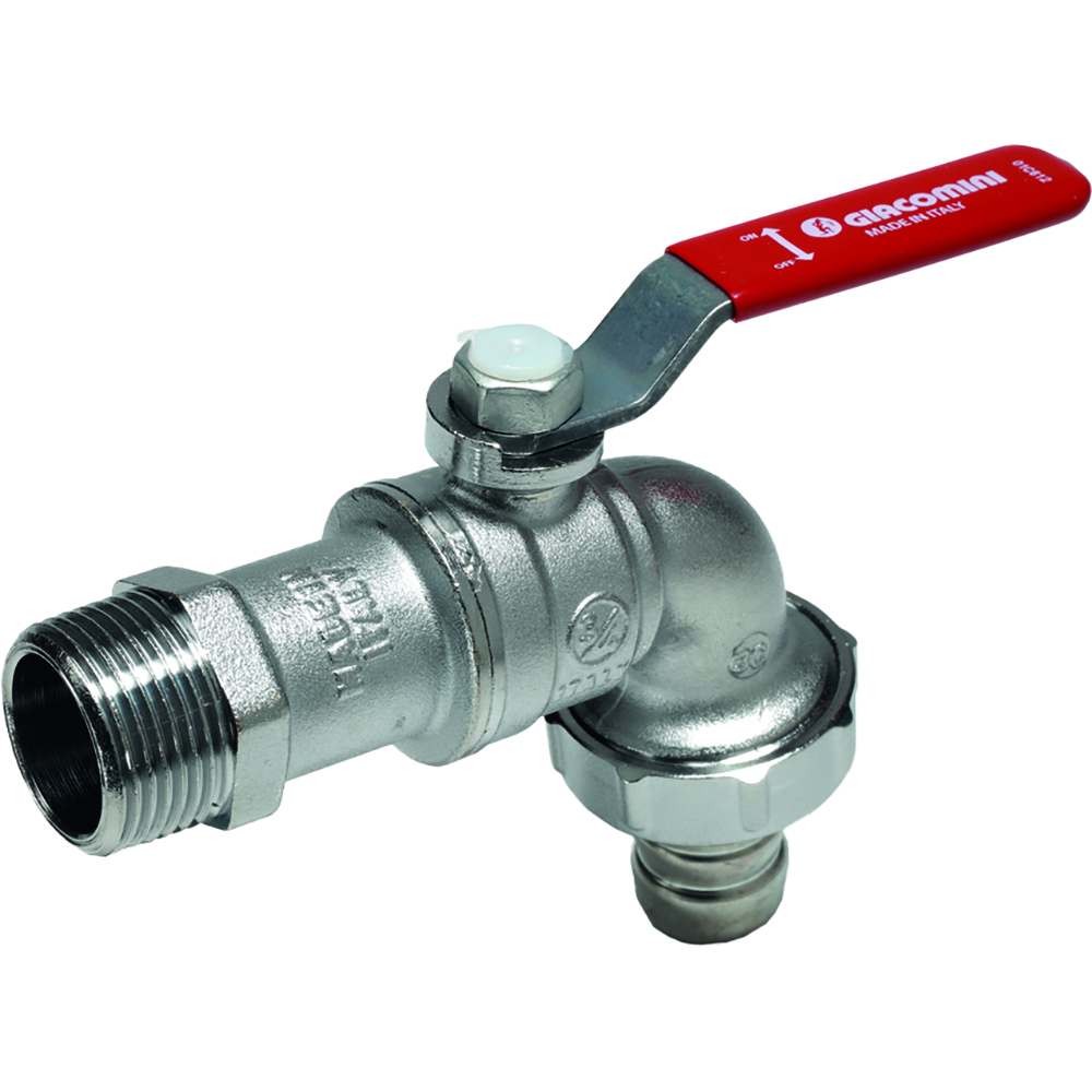 Robinet portfurtun GIACOMINI R621X043, 1/2", alama, argintiu