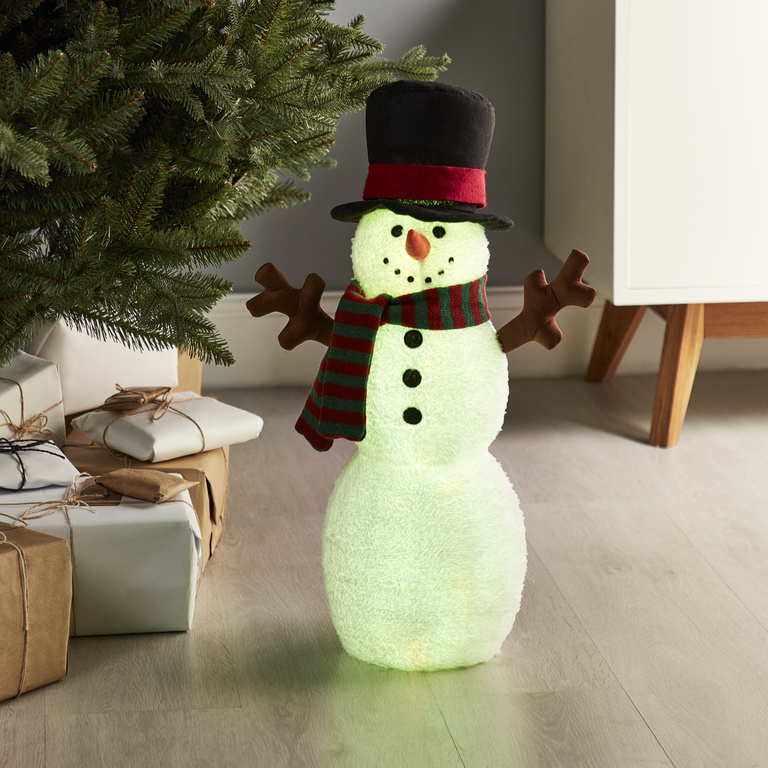 Decoratiune Om de Zapada Luminos, 59 cm, poliester, multicolor