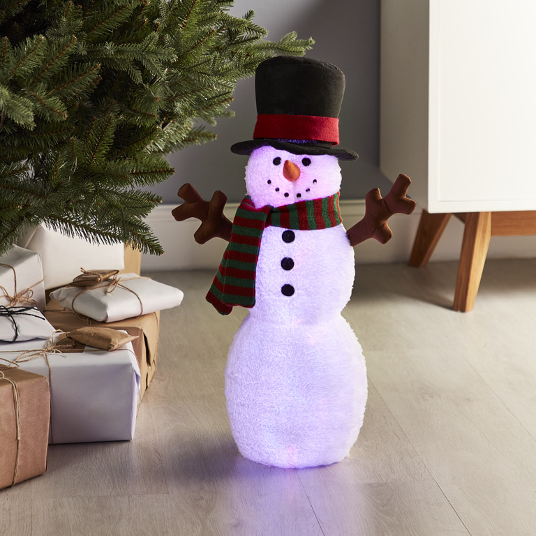Decoratiune Om de Zapada Luminos, 59 cm, poliester, multicolor