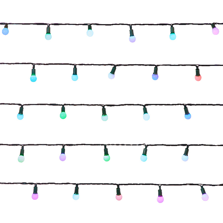 Instalatie brad LED BERRY UOML2221, 240 leduri, 19.12m, iluminat multicolor
