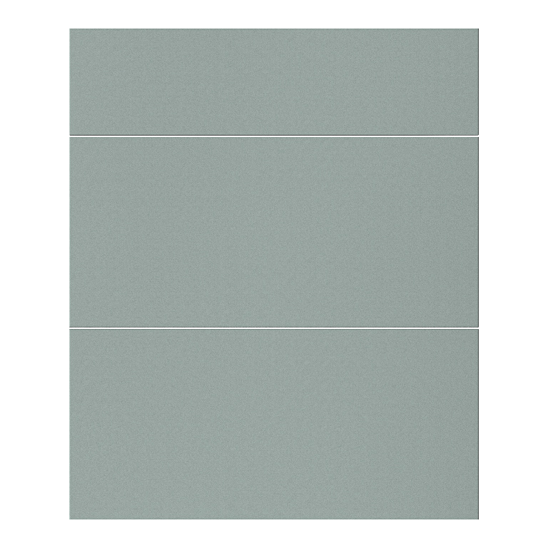 Front usa 3 sertare GOODHOME Stevia, PAL si MDF, 60 x 71.5 x 1.8 cm, verde