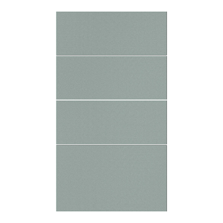 Front corp bucatarie 4 sertare GOODHOME Stevia, MDF, 40 x 71.5 x 1.8 cm, verde