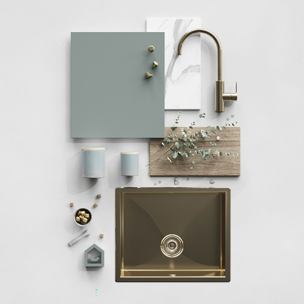 Front usa GOODHOME Stevia, MDF, 39.7 x 71.5 x 1.8 cm, verde