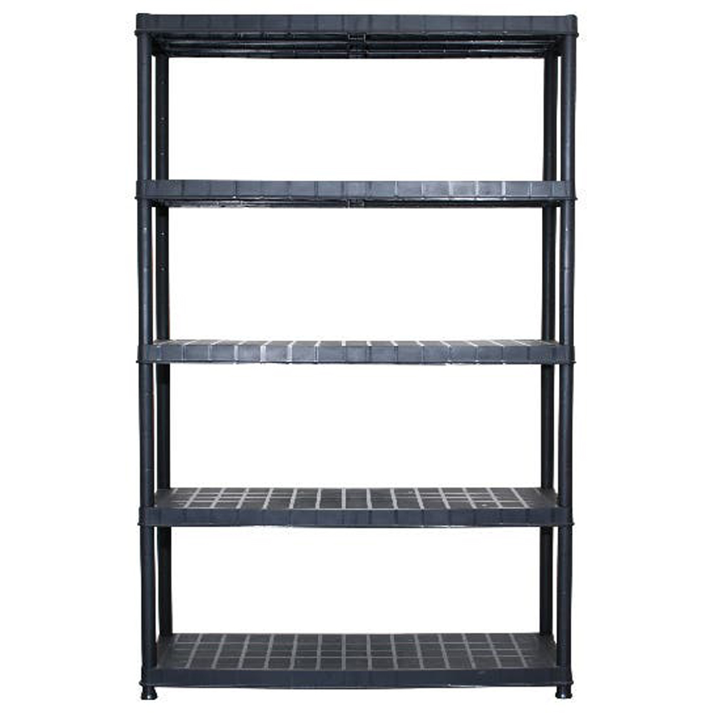 Raft atelier GOODHOME, polipropilena, 120 x 40 x 185 cm, negru