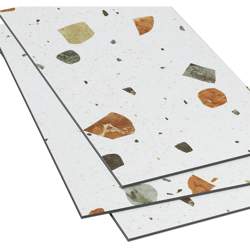 Parchet vinil compozit GOODHOME Mambo Terrazo, 80 x 40 cm, 1.92 mp, multicolor