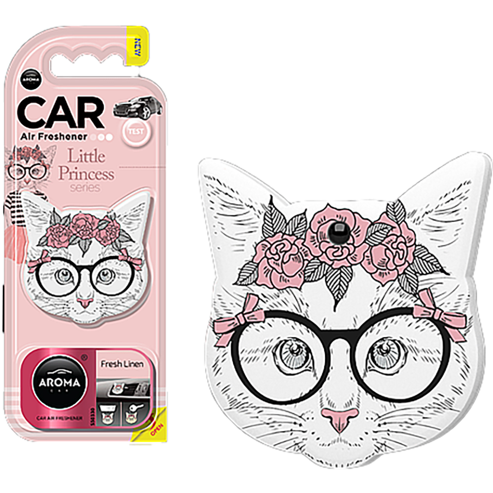Odorizant auto AROMA CAR Little Princess, fresh linen
