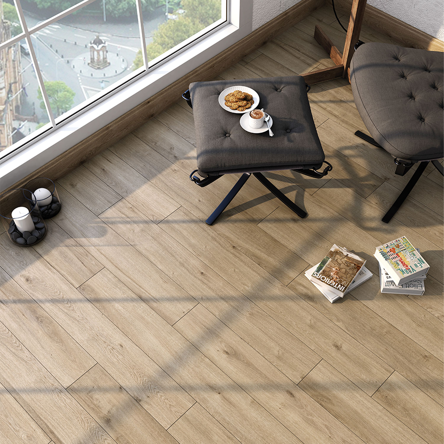 Parchet laminat Premier Line Moderna, 12 mm, AC4, CL32, 1.35 mp/cutie, stejar
