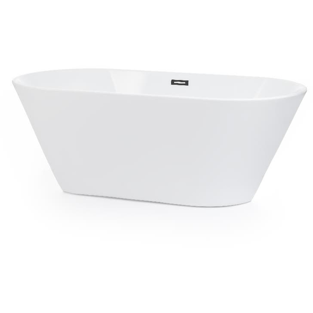 Cada baie freestanding GOODHOME Huron, acril, 170 x 75 x 60 cm, alb