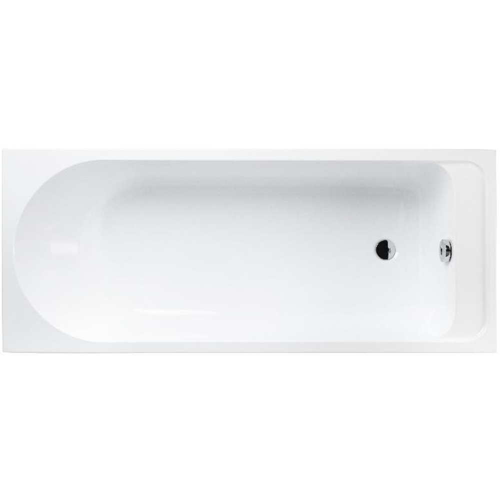 Cada baie GOODHOME Cavally, reversibila, acril, 160 x 70 cm, alb
