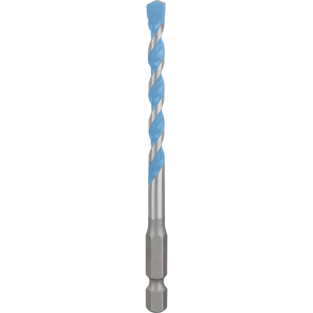 Burghiu Bosch HEX 9 2608900574, 6 mm x 100 mm, pentru multiple materiale, coaxial HEX, otel, argintiu