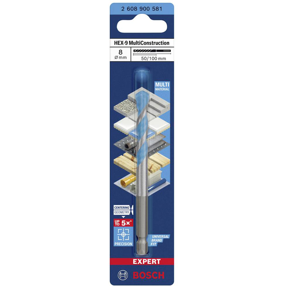 Burghiu HEX-9 BOSCH Expert, 8 x 60/100 mm