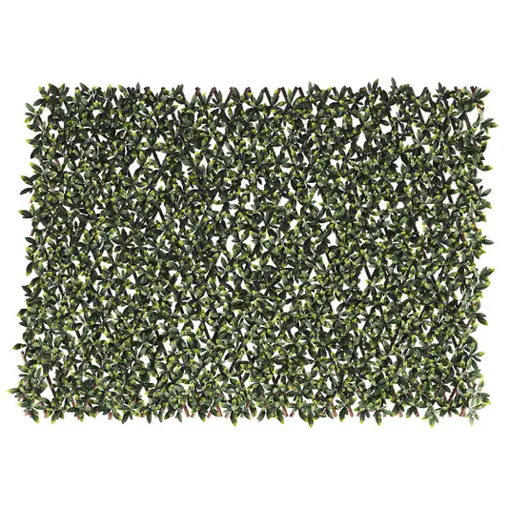 Panou gard rachita cu frunze KLIKSTROM Mo2, 200 x 100cm, maro-verde