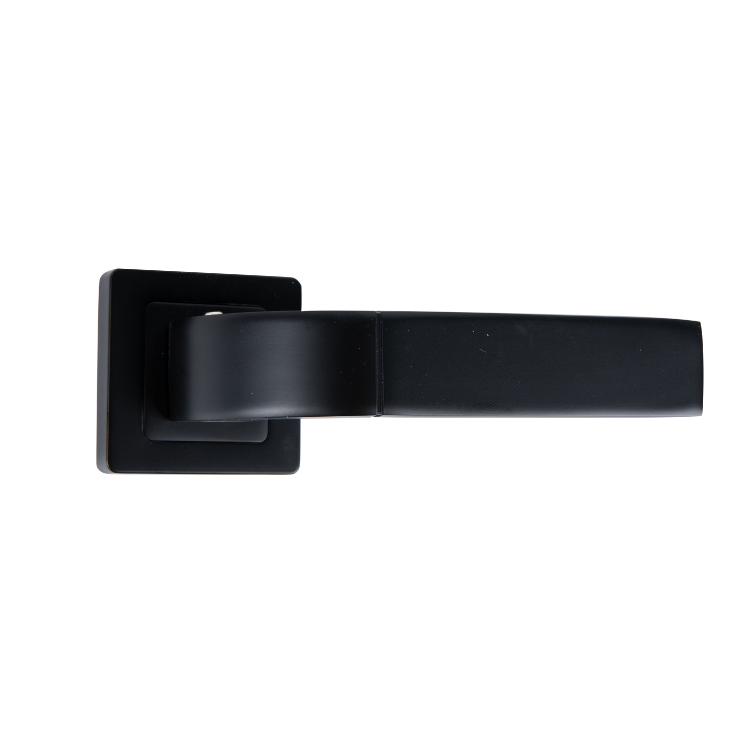 Set manere, rozete cilindru incluse, aluminiu, negru, usi de interior Yale Bologna