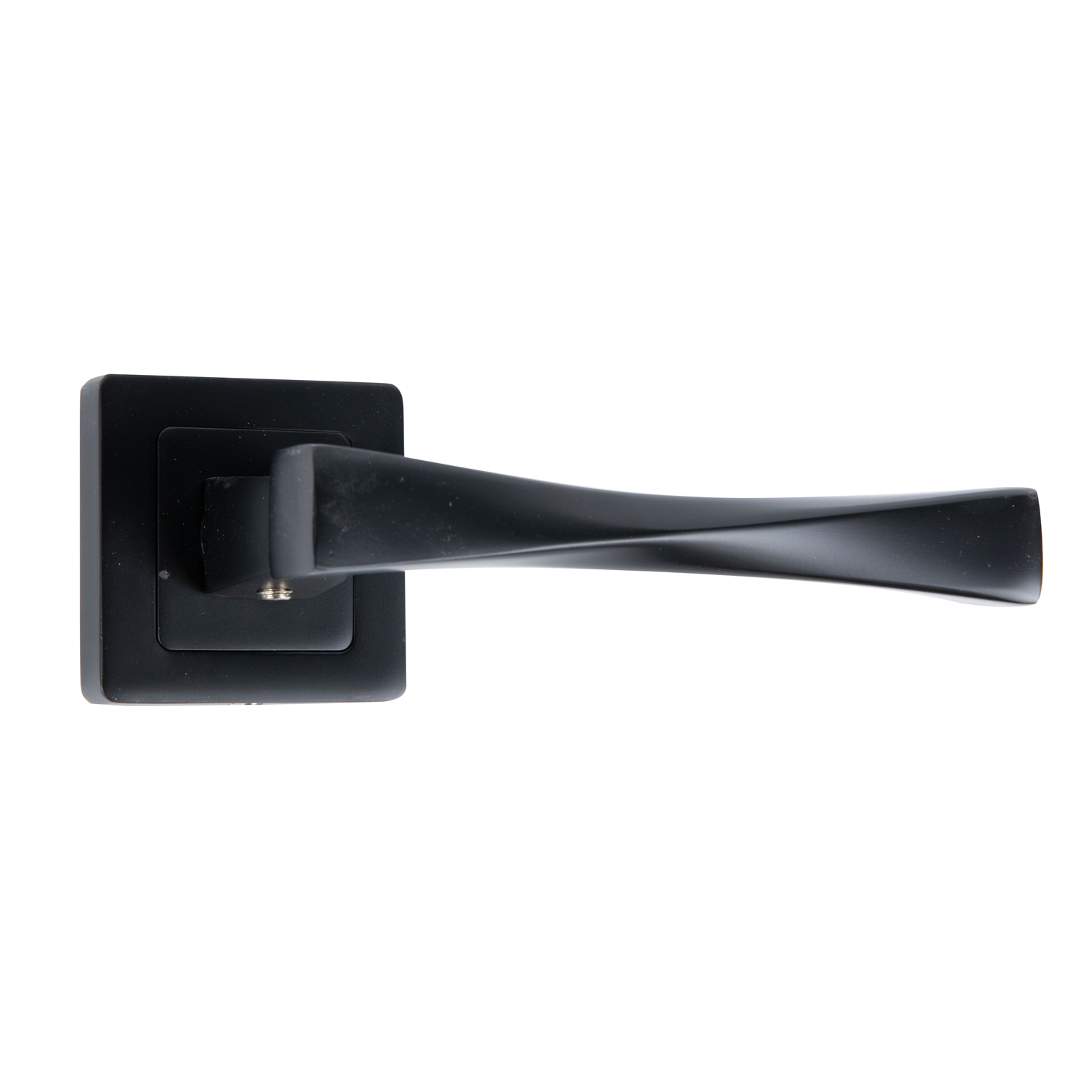Set manere, rozete cilindru, aluminiu, negru, usi de interior  Yale Verona