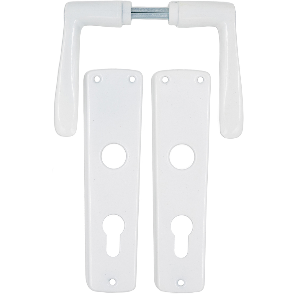 Maner cu sild ASSA ABLOY, aluminiu, 100 mm, 2 bucati, alb