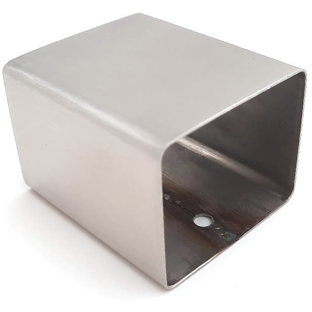 Conector mana curenta patrata, 5.2 x 4.2 x 6 cm, inox