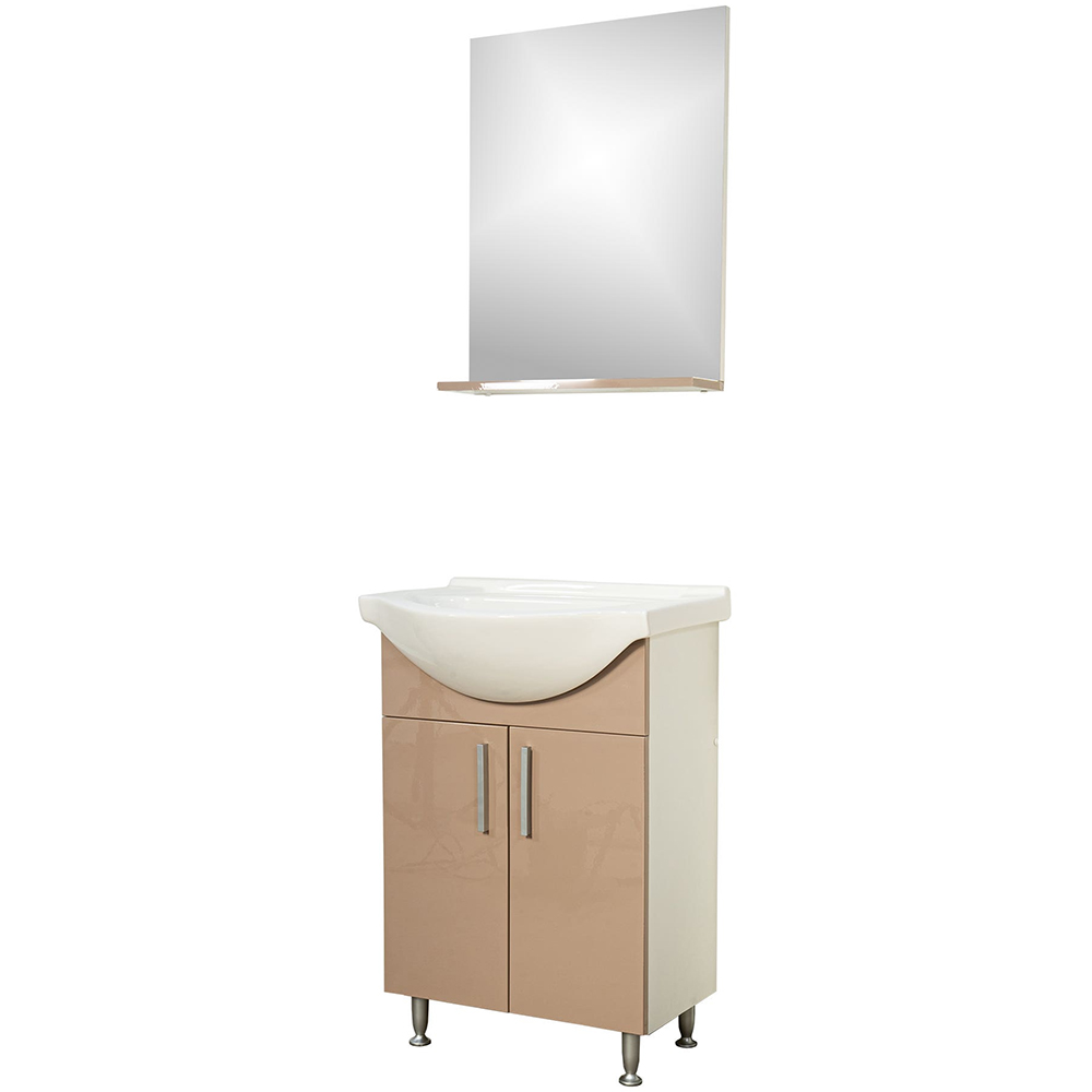 Set mobilier baie SANITOP Bella, 57 x 44.4 x 82 cm, bej