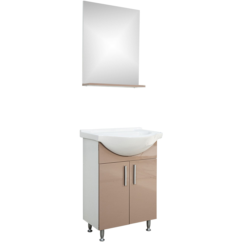 Set mobilier baie SANITOP Bella, 57 x 44.4 x 82 cm, bej