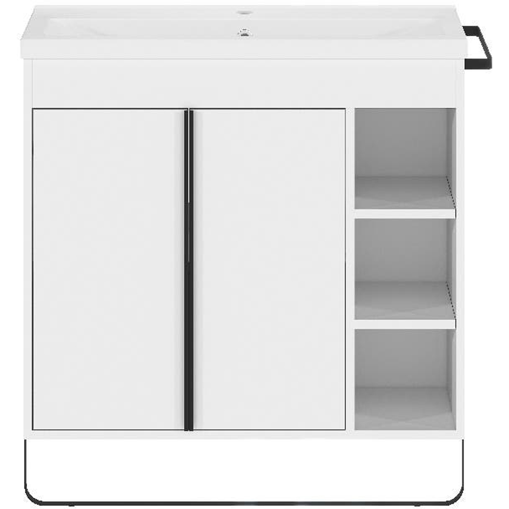 Masca lavoar GoodHome Maza, MDF, 85 x 36 x 82 cm, alb