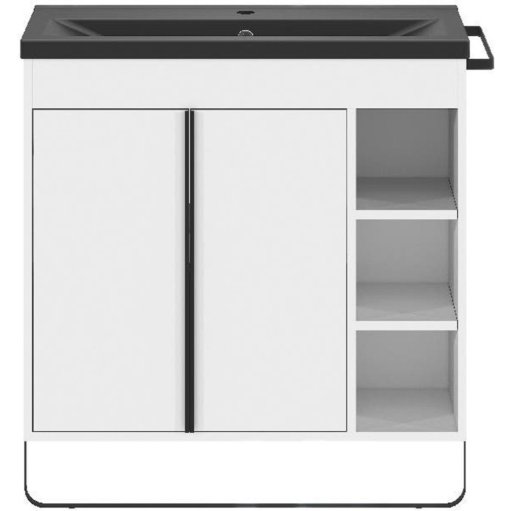 Masca lavoar GoodHome Maza, MDF, 85 x 36 x 82 cm, alb