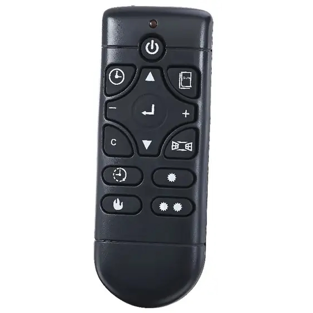 Semineu electric GOODHOME, 2000W, negru