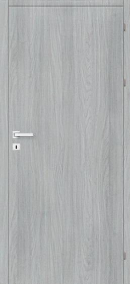 Usa interior Exmoor, fara geam, stanga, MDF, 88 x 206 cm, gri stejar